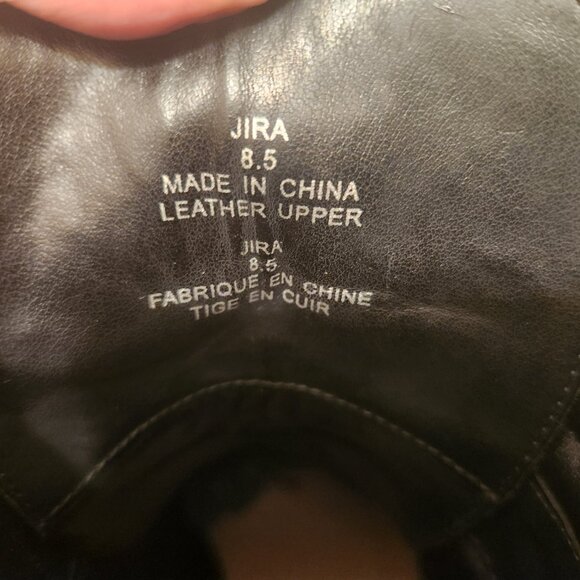 Saks Fifth Avenue Leather Combat Boots - Picture 4 of 5